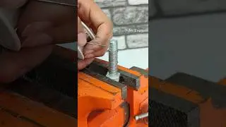 Fixed mismatched nut this way! Perfect result #repair #lifehack #diy #fix #boltrepair