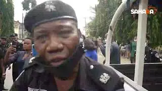 #OccupyINEC​:AAC Members Protest At INEC Office In Lagos Over Imposition Of Sponsored Group On Party