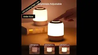 LED Camping Night Light, Infinite Dimming Lantern, Touch Dimmable Lamp for Outdoor Decor.