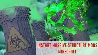 MAU BUAT REAKTOR NUKLIR MALAH CRASH XD || Minecraft Instant Massive Structures Mod