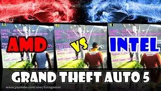 CPU WAR: Core i7 920 vs. Phenom II X4 965 | GTA V/5 | Split-screen Comparison