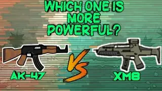 AK-47 Vs XM8| WHICH IS MORE POWERFUL? | DRAMATIC GAMEPLAY | MINI MILITIA
