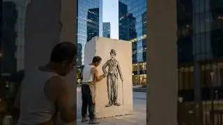 A Silent Tribute to Charlie Chaplin | Stone Sculpture in the Modern World