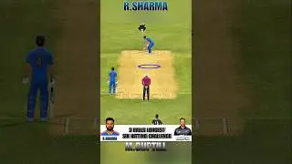R.SHARMA VS M.GUPTILL | 3 BALLS LONGEST SIX HITTING CHALLENGE | #cricket #shorts #realcricketswipe