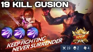 Gusion Best Combo 19 kill Gameplay 2021 #MobileLegendsBangBang #MLBB