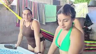 🔴-esmeralda ya tiene piscina en su casa🏡