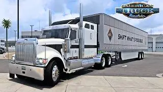 American Truck Simulator - International 9900i(CUSTOM) MOTOR CUMMIS 500HP  frete de batatas