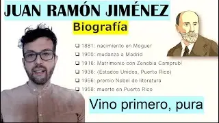 Juan Ram&oacute;n Jim&eacute;nez - Vida, obra, 