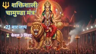 ॐ ऐं ह्रीं क्लीं चामुण्डायै विच्चे नमः | 21 बार जाप | 3 मिनट में | OM Aim hreem kleem chamunda vicch