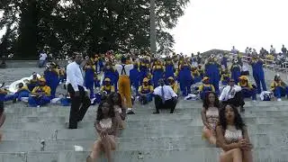 FVSU Blue Machine Marching Band vs. Benedict - Trumpet Fanfare - Tiger of San Pedro
