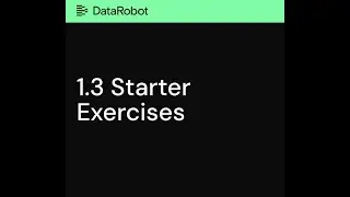 Chapter 1.3 Starter exercises