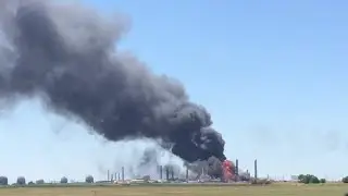 Fire Crews Battling Fire At ONEOK Gas Plant Near Medford