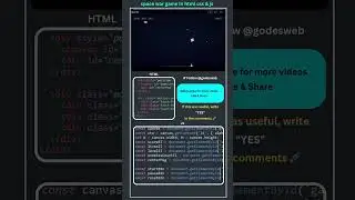 How to create game  in HTML CSS & JavaScript | Coding Project 