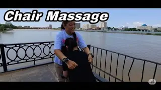 ASMR Therapy: Back Massage by the River with Lady Anita and Lady Iza