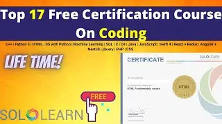 Top 17 Free Certification Courses On Coding Offered By SoloLearn
