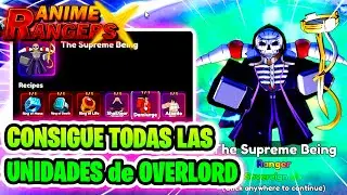 C&oacute;mo conseguir a AINZ💀NUEVO RANGER✨ en ANIME RANGERS X 💫 [SHOWCASE] #roblox