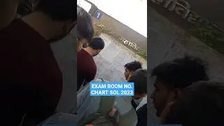 DU SOL EXAM ROOM NO. CHART ARRANGEMENT FOR MAY-JUNE EXAMINATION 2023 #sol #dusol #delhiuniversity