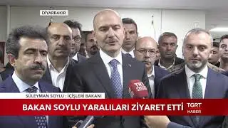 Bakan Soylu Yaralıları Ziyaret Etti