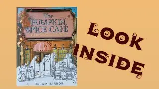 The Pumpkin Spice Cafe Coloring Book Flipthrough