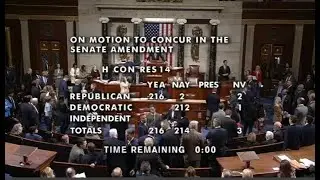 U.S. House PASSES Revised GOP 2025 Budget Plan