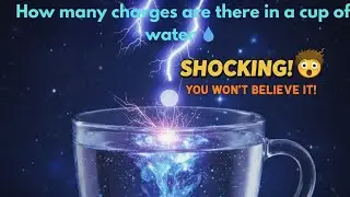How many positive and negative charges in a Cup of Water ?