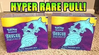 *HYPER RARE PULL!* OPENING 2 Pokemon Cards DRAGON MAJESTY ELITE TRAINER BOXES!