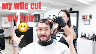 How to give your Husband / Boyfriend an EASY haircut - [ Wife / Girlfriend cut my hair TUTORIAL ]