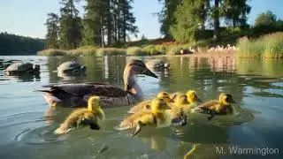 AI Duck and Ducklings AI Video
