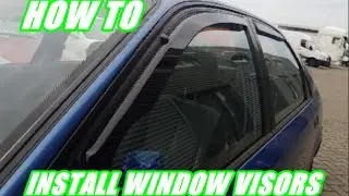 How to install aftermarket window visors on a Honda Civic (Team Heko)
