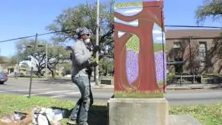 Upbeat utility box art in Gentilly by Joseph Steward