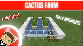 Minecraft Java - Cactus Farm - Fully Automatic