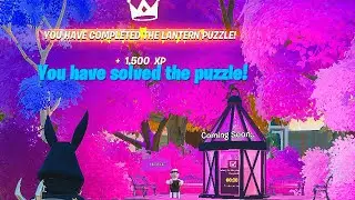 Purple Lantern Puzzle - Lantern Fest Fortnite