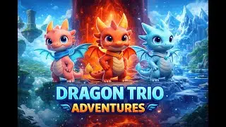 “Dragon Trio Adventures – Sky • Fire • Ice Quest | 3D Anime Fantasy for Kids”
