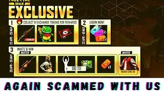 AGAIN GARENA SCAMMED WITH US 😡FREEFIRE MAX INVITE AND WIN REWARDS EVENT REMOVED 😥