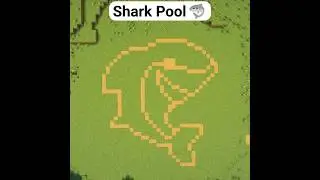 Minecraft Shark Swimming Pool 🦈 Build No Music #minecraft