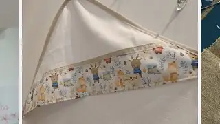 Tutorial da toalha fralda com capuz - detalhes