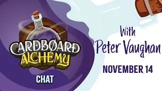 Cardboard Chat with Peter Vaughan 11/14: Chat to a Board Game Publisher!