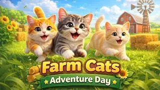 👉 Farm Cats Adventure Day 🐱🌾