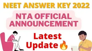 Neet Answer key 2022 by NTA || Neet 2022 Latest News Today🔥