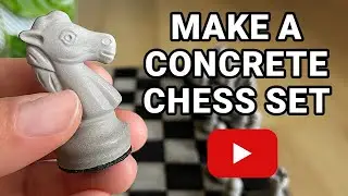 How to make a concrete chess set