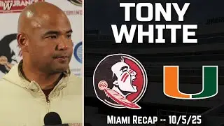 Тони Уайт, FSU Miami, обзор матча 10-5-25 | FSU Football | Florida State Football | Warchant TV