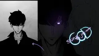 How to draw Sung Jin Woo , the shadow Monarch from solo leveling | Anime Art Projects