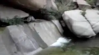 Best view of water falling at Rustam