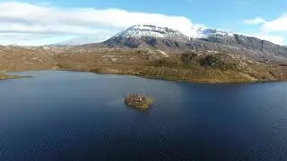 Loch Stack monument with Arkle in the background