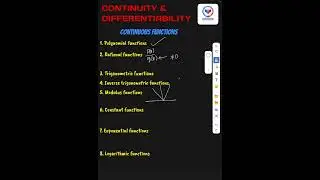 Some Very ImPortant (VIP)Continuous Functions in 2 Minutes|Plus Two Maths|Board Exam|JEE |KEAM|CUET 
