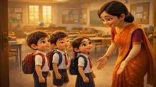 School Chale | स्कूल चले | Hindi Baby Rhymes | Hindi Nursery Rhymes | Kids Learning Videos