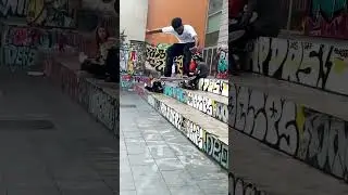 Trippy #treflip edit at #macba #barcelona #shorts