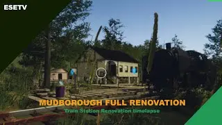 Swamp station, Mudborough full renovation, Train Station Renovation timelapse