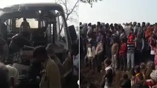 15 children dead, 40 injured as school bus collides with truck in Etah, Uttar Pradesh