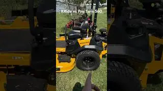 Hustler XRide vs Gravely Pro turn 560 #racing